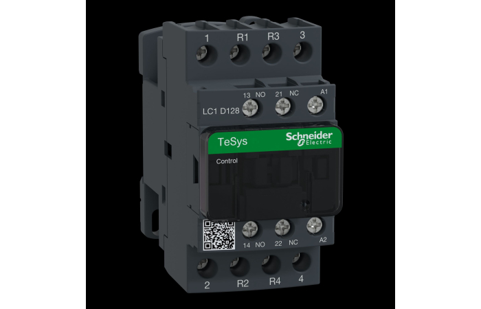 LC1D128E7 KONTAKTOR TESYS D CONTACTOR - 4P(2 NO + 2 NC) - AC-1 - <= 440 V 25 A - 48 V AC COIL SCHNEI