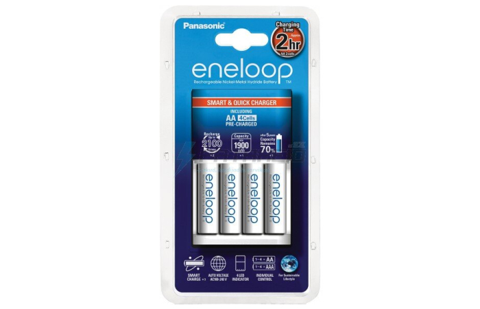 PANASONIC ENELOOP BQ-CC16 4XAA AKULAADIJA BQ-CC55E