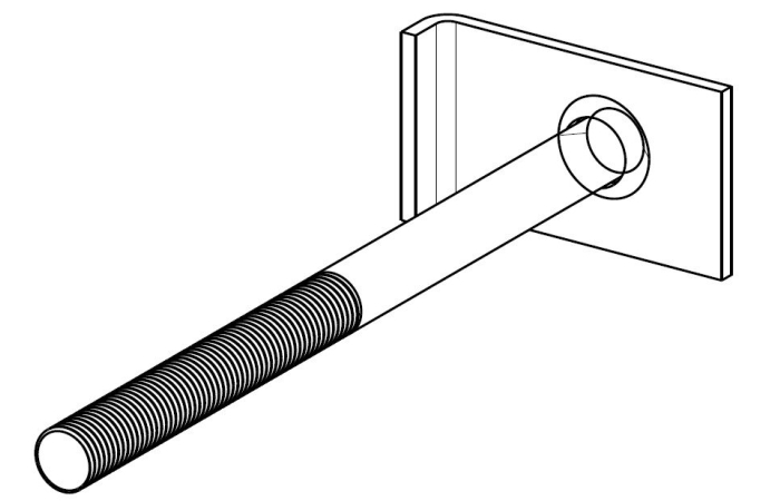 ZRUE 20.33 LÄBIMASTIPOLT D=M20 L=330