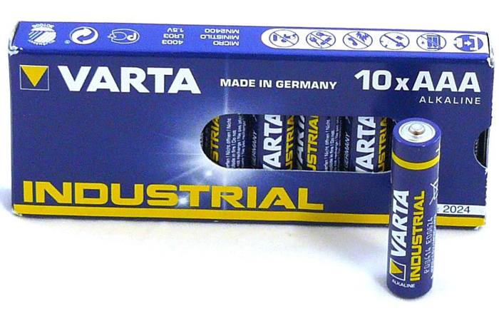 PATAREI VARTA INDUSTRIAL AAA/LR3 PATAREI (10TK)