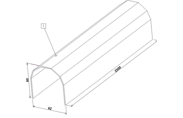 UKK6060M2.5  KAABLIKATE 60MM