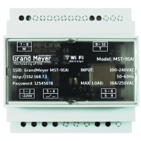 WI-FI DIN-RAIL TEMPERATURE REGULAATOR KOOS ILMAJAAMAGA 16A 230V