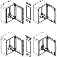 NSYMUPLA103G HORISONTAALPAIGALDUSE KOMPLEKT PLA KILBILE H1000XD320MM 15MM IP55 ÜHENDUS